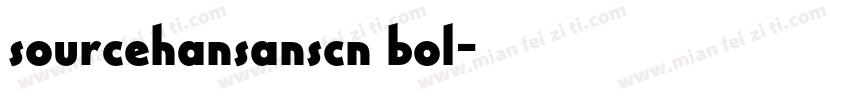 sourcehansanscn bol字体转换
